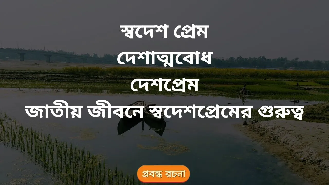 স্বদেশ প্রেম, দেশাত্মবোধ, দেশপ্রেম, জাতীয় জীবনে স্বদেশপ্রেমের গুরুত্ব