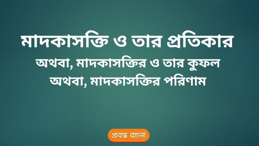 মাদকাসক্তি ও তার প্রতিকার, মাদকাসক্তির ও তার কুফল, মাদকাসক্তির পরিণাম